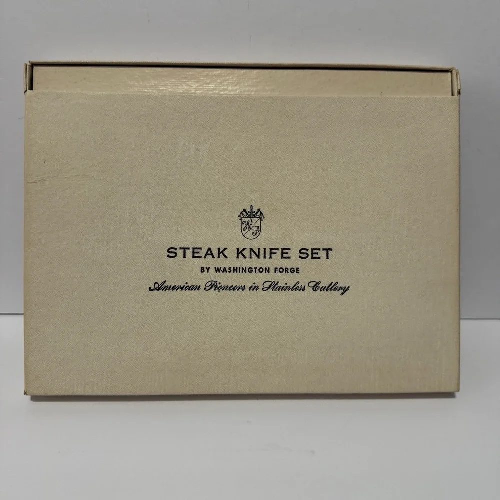 Washington‎ Forge Stainless Steel Butter Knife Set Wood Handles (Set of 6)